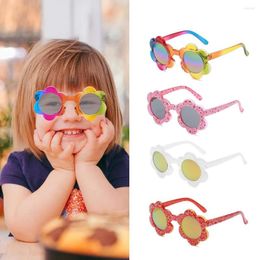 Sunglasses 2023 Flower Kids Round Cute Children Girls Baby Shades Glasses UV400 Outdoor Sun Protection Eyewear