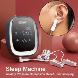 Snoring Cessation Effective Sleeping Aid Instrument Insomnia Device CES Therapy Sleep Helper EMS Anxiety Pressure Depress Relief Migraine Hypnosis 230602