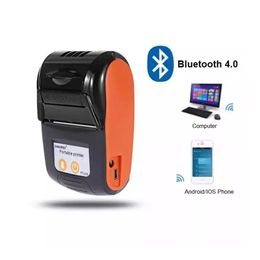 Printers 58mm Mini Thermal Receipt Printer Portable 2''Inch For Mobile Android Windows Bluetooth Wireless Ticket Bill Printer Impresora