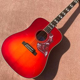 Custom shop, Red 41 "native guitar, folk acoustic guitar, face single guitar, 20 Frets free shipping