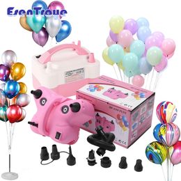 Other Event Party Supplies Automatic Electric Balloon Fast Inflation Air Pump and Dual Hole Compressor Balloons Accessories 230603