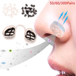 Snoring Cessation 60Pair Nasal Filter Frames Replacement Filters Anti Air Nose Dust Filter 230602