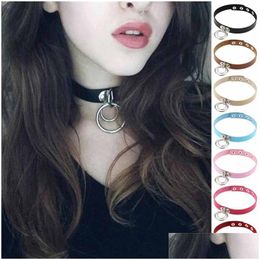 Chokers Double O Ring Necklace Choker Collar Necklet Designer Luxury Jewellery Women Fashion Gift Drop Delivery Necklaces Pendants Dhfoo