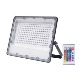 100-265V RGB LED Flood Light Waterproof Garden Decoration Die-cast Aluminum 10W 20W 30W 50W 100W 150W 200W