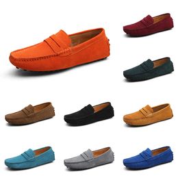 Casual shoes men Black Brown Red Orange Dark Green Blue Grey mens trainers outdoor sports sneakers color68