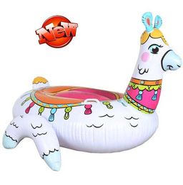 Bohemia inflatable alpaca floats giant flamingo mattress tubes summer water sports party toy swim pool raft seat ring