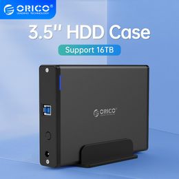 Enclosure ORICO 3.5'' HDD Case SATA to USB 3.0 Adapter External Hard Drive Enclosure for 2.5" 3.5" SSD Disc HDD Case for PC