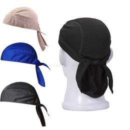 Pirate Helmet Liner Cap Breathable Quick Drying Sport Beanie Hat Tie up Men Women Running Riding Bandana Headscarf Scarf Bike cycling Airsoft Hat Hood Headband