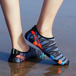 Femlisho Quick Drying Beach Water Shoes Unisex Swimming Aqua Slippers Barefoot Surfing Upstream Shoe P230603 good