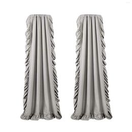 Curtain Wind Leaf Edge Non Perforated Drift Window Wedding Background Fabric Solar Curtains Bed