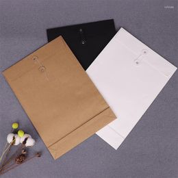 Gift Wrap 10Pcs A4 File Bag Data Book Large Capacity Folder Portfolio School Office Stationery Kraft Paper Business Envelope