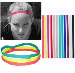 New men women Sweat slip Sports Headbands Yoga headband hair band elastic basketball football sports fitness sweat band accessaries