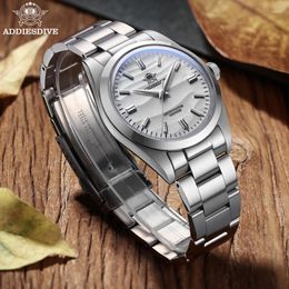 Wristwatches ADDIESDIVE AD2030 36MM Men Quartz Watch Pot Cover Glass Stainless Steel AR Coating 10Bar Relogio Masculino