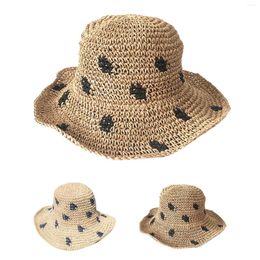 Wide Brim Hats Straw Hat With Large Foldable Sun For Women Summer Small And Fresh Versatile Mens Swim Water