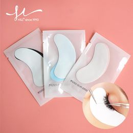 Brushes H L 50PCS Colored Hydrogel Gel Eye Patches for Eyelash Extension Eyepads Eyelash Patch Lash Extension Mask Eyepad Makeup