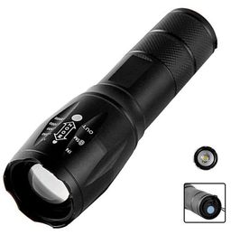 USB recharge R5 T6 flashlights LED Waterproof Aluminum alloy Tactical Flashlight Torch portable outdoor cycling camping zoom lamp lights
