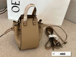 Mirror quality Bags Tote Women Leather Saddle Messenger Fashion Lightweight Handbag Shoulder Brown Brand Designer bag Crossbody Female Purses