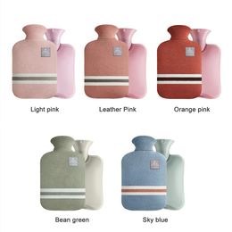 Animals 1l2l Pack Warm Water Bag Waterfilling Hotwater Bag Warm Belly Hand and Feet Portable Warmer Hot Compress Thickened Plush Cover