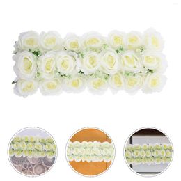 Decorative Flowers Flower Row Wedding Valentine's Day Decor Table Decorations Wall Panels Fake Finished Product Simulation Rose