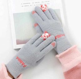 New Women Men touch screen winter Gloves Warm Gloves Solid Colour Cotton Warmer Smartphones Driving Glove luvas female winter gloves