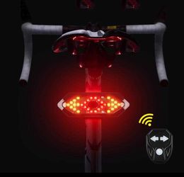 bike indicator tail light waterproof wireless remote control turn signal light Safety warnning lights bicycle rear light Bicycle Accessories Alkingline