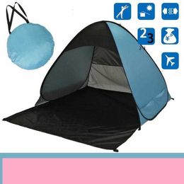 Portable Quickly-Open Beach Tent Pop-up Tents Summer Sea Sun Shelters Garden Outdoor Camping BBQ Water-resistant shelter Hiking Travelling canopy