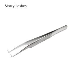 Brushes Eyelash Extension Tweezers 90 Degrees Volume Lashes Stainless Steel Accurate Tweezer Nonmagnetic Eyelashes Tools Makeup