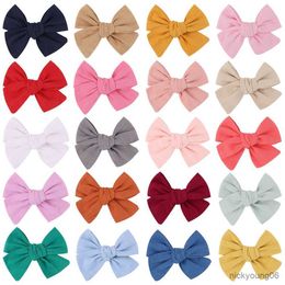 Hair Accessories 1Pc Solid Color Bows Clip for Kids Girls Bowknot Hairpins Handmade Boutique Baby Headwear