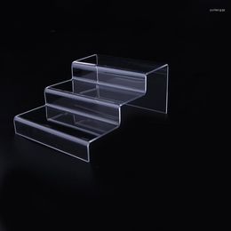 Jewellery Pouches 3 Tier Desktop Eyeglasses Showing Rack Acrylic Glasses Optical Display Steps Sunglasses Stand Storage Holder