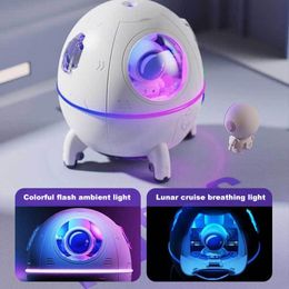 Appliances 220ml Astronaut Stylish Air Humidifier Time Setting Night Light Water Diffuser Wireless 1200mah Battery Large Fog Mist Maker