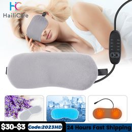 Eye Massager Lavender Heated Eye Mask for Sleeping USB Heated Eye Mask Warm Steam Dry Electric Temperature Heating Eye Mask 230602