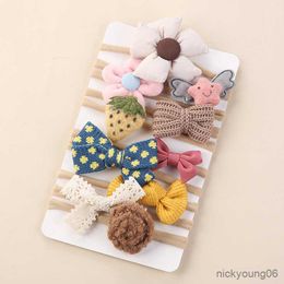 Hair Accessories Autumn Winter New Children's Baby Bowknot Headband Kids Headwear for Girls