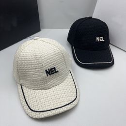 New Style Simple Designer Brand Letter Ball Caps Visors Hats Famous Women Solid Color Pure Cotton Fabric Embroidery Dome Baseball Cap Outdoor Beach Sports Hat