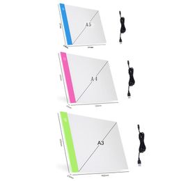 Tablets Elice A2 A3 A4 A5 ultra thin LED Drawing Digital Graphics Pad USB LED Light pad drawing tablet Electronic Art Painting
