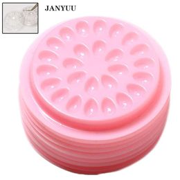 Accessories 500pcs Disposable Flower Shape Eyelash Extension Glue Holder Gasket Pads Plastic Transparent Eyelashes Adhesive Pallet