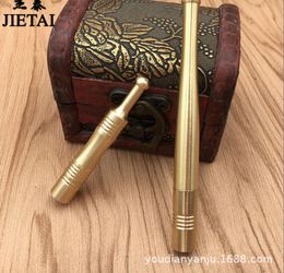 Smoking Pipes Dry tobacco rod, brass cigarette bag, pot, filter, dual purpose cigarette holder, old-fashioned pipe