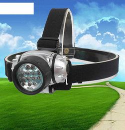 12LED strong beam headlamp outdoor camping fishing headlights bicycle riding lamp mountaineering traveling cap lamps flashlight torch