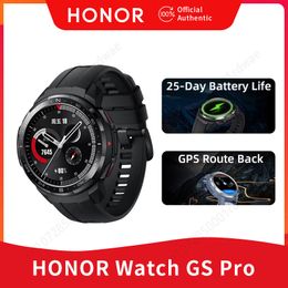 Honour Smart Watch GS Pro Men's Sports Bracelet Accessory with 1.39-inch GPS Bluetooth screen called SPO2 5ATM Heart Rate Monitor