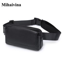 Whole Fashion Women Waist Bag Black Ladies PU Leather Belt Travel Packs Pouch Phone Small bags Mihaivina 211006314n