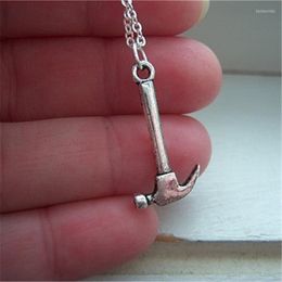 Pendant Necklaces Hammer Necklace Tool Silver Color Jewelry