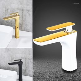 Bathroom Sink Faucets Design Tall Basin Faucet Single Lever And Cold Mixer Vessel Water Tap Decked