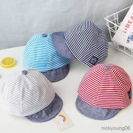 Hair Accessories Soft Eaves Baby Baseball Cap Summer Cotton Boy Girl Hat Casual Striped Infant Sun Caps