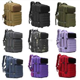 45L Outdoor Rucksack Hiking Camping Trekking Bag Large Capacity Daypack sports Travel Camouflage Bags Tactical Backpack Alkingline