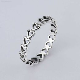 Band a Wholesale Simple Love Rings 925 Silver Signature Ring Fit Pandora Cubic Zirconia Anniversary Jewellery for Women Gift