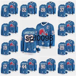 Sj98 Ceo29 Nathan MacKinnon quebec vintage Jersey 92 Gabriel Landeskog 96 Mikko Rantanen 8 Cale Makar 19 Joe Sakic 6 Erik Johnson 91 Nazem Kadri 13