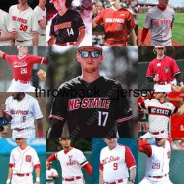 Thr NC State Baseball Jersey Sam Highfill Matt Willadsen Garrett Payne Logan Whitaker Logan Adams Canaan Silver Will Marcy Chase Nixon Carlos Rodon Andrew Knizner