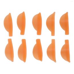 Makeup Sponges Eyelash Lift Pads Soft Reusable Lash Perm Rods Lasting Multi Sizes Orange 5 Pairs Silicone For Men Beauty Salon