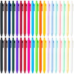 School&Office Writing Stationery Rubber Press Plastic Ball Pen Morandi Colours Soft Finish Rubberized Promotional Cheap Ballpoint Pen on Sale