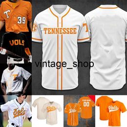 vin NCAA Tennessee Volunteers Baseball jerseys Drew Gilbert Nick Senzel Beck Blade Tidwell Max Ferguson Hollis Fanning Shawn Scott Brock Lucas College Jersey