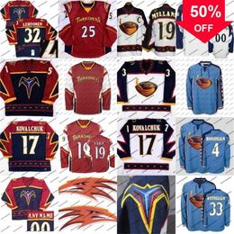 Mag Mit Atlanta Thrashers Premier Hockey Jersey 15 Dany Heatley 17 Ilya Kovalchuk 39 Tobias Enstrom 16 Marian Hossa Hockey Jerseys